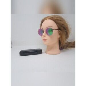 Vintage Serengeti Round Sunglasses Pink Green Mirror Lenses 90s 5539V Japan